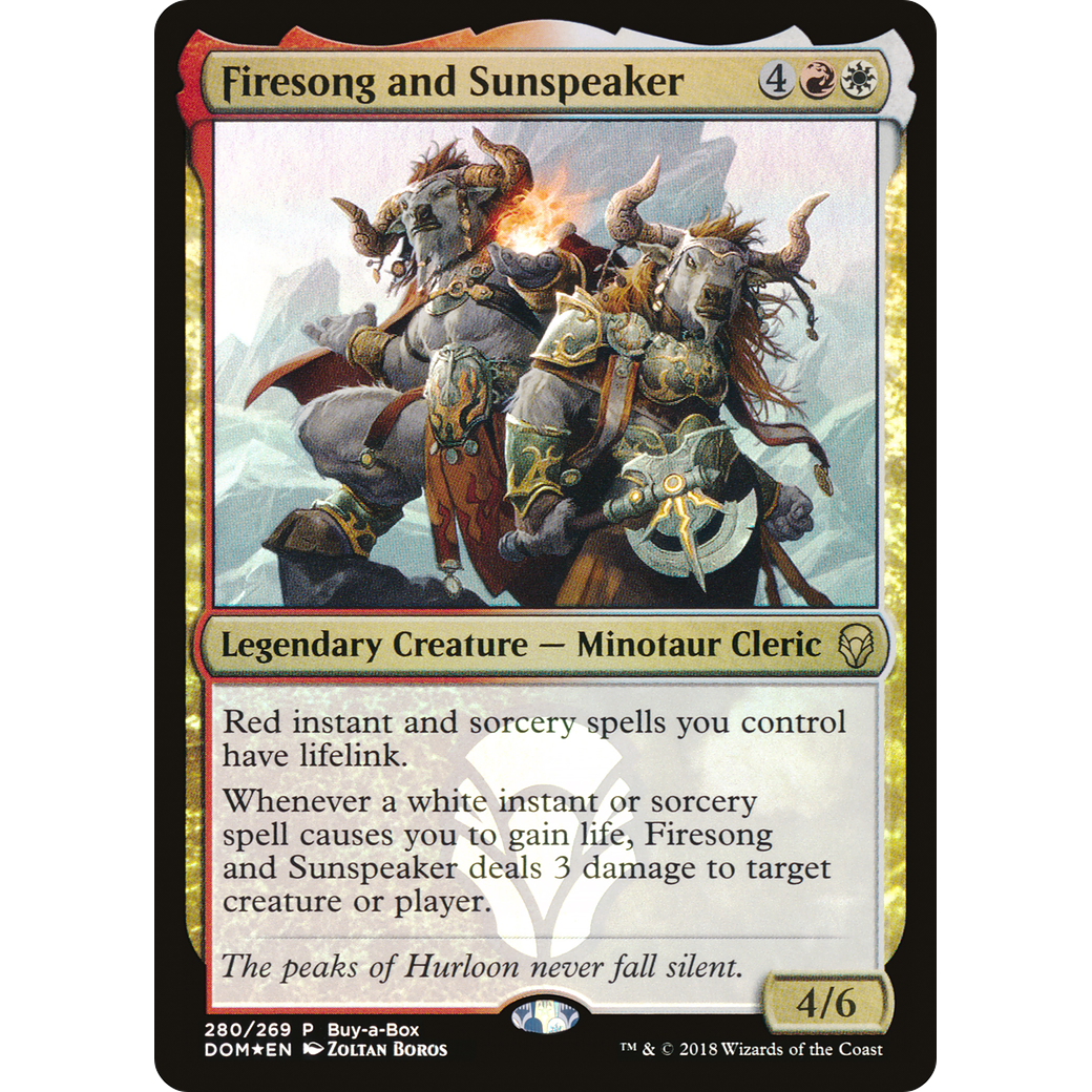 Firesong and Sunspeaker (BABP-280) - Dominaria Foil