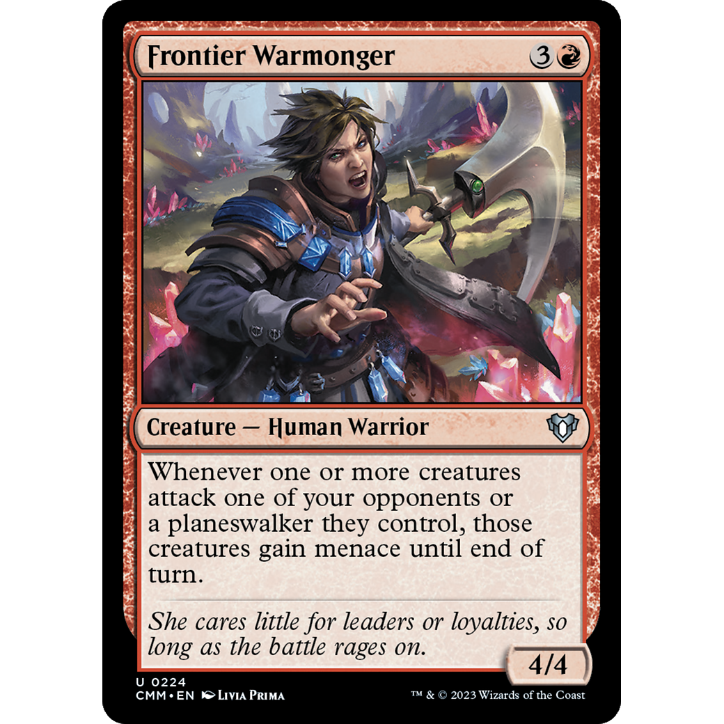 Frontier Warmonger (CMM-224) - Commander Masters Foil