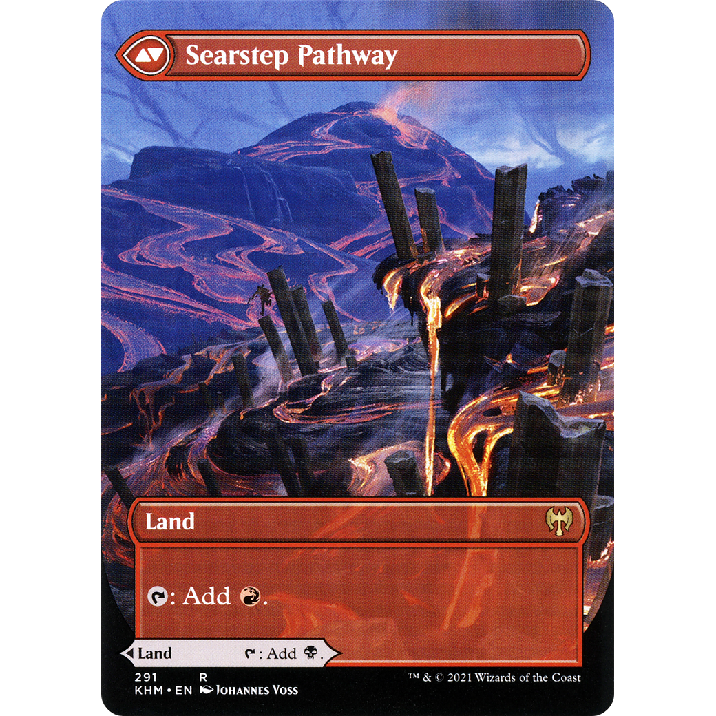 Blightstep Pathway (Borderless) (KHM-291) - Kaldheim: (Showcase) (Borderless)