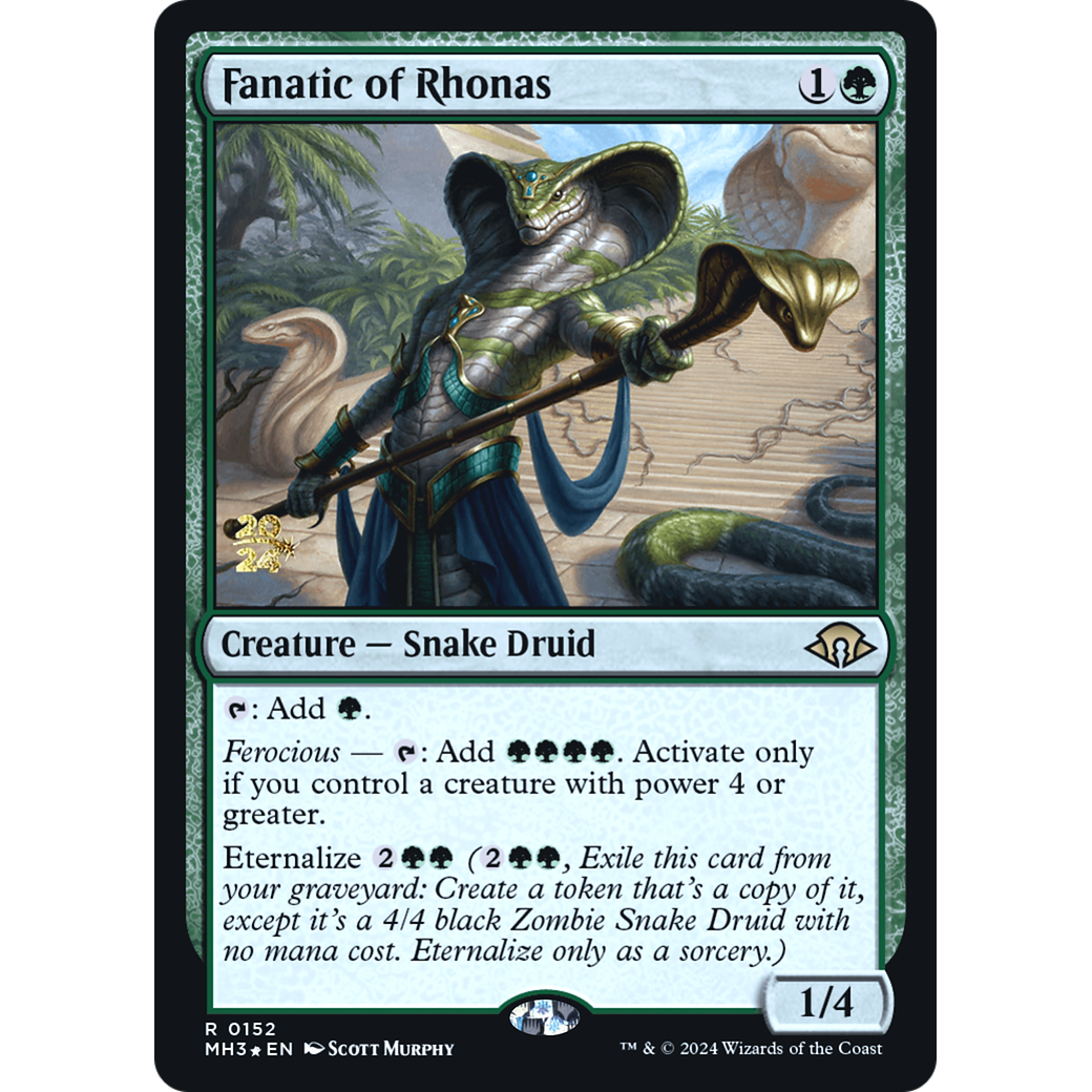Fanatic of Rhonas (PRE-152S) - Modern Horizons 3 Promos Foil