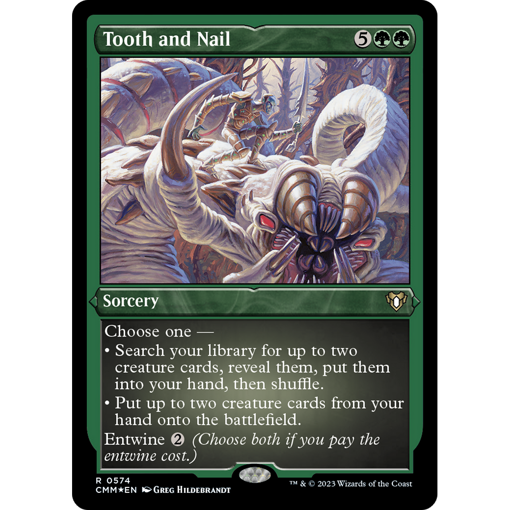Tooth and Nail (CMM-574) - Commander Masters Etched Foil