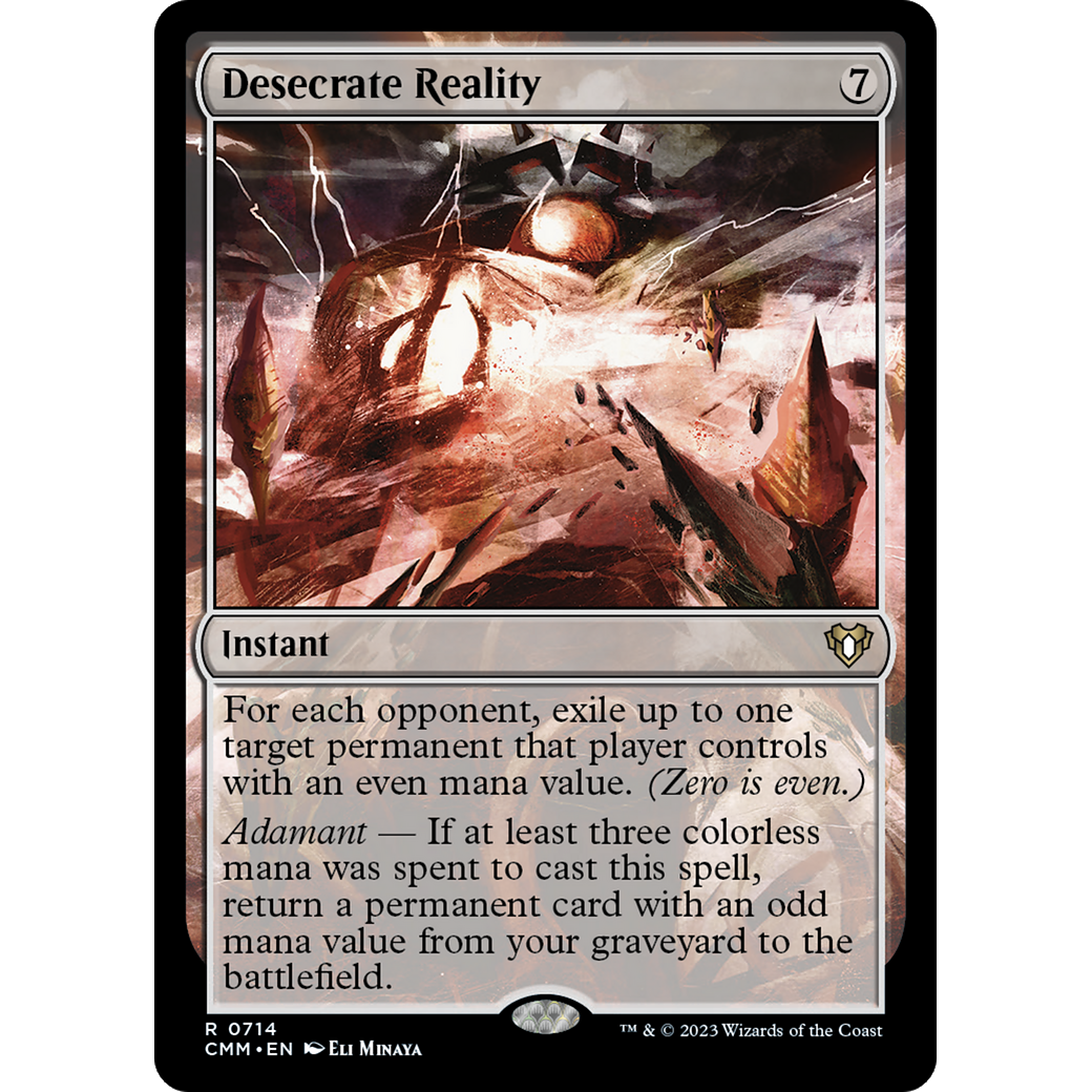 Desecrate Reality (CMM-714) - Commander Masters
