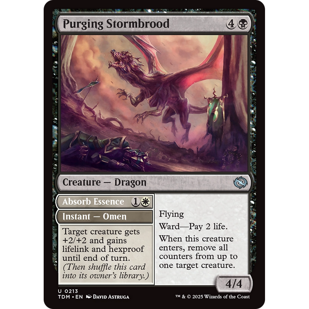 Purging Stormbrood // Absorb Essence (TDM-213) - Tarkir: Dragonstorm