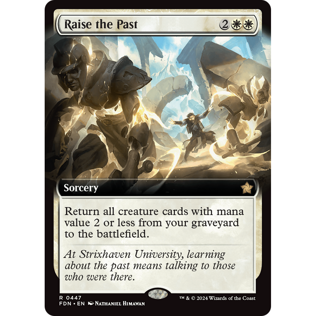 Raise the Past (FDN-447) - Foundations: (Extended Art) Foil