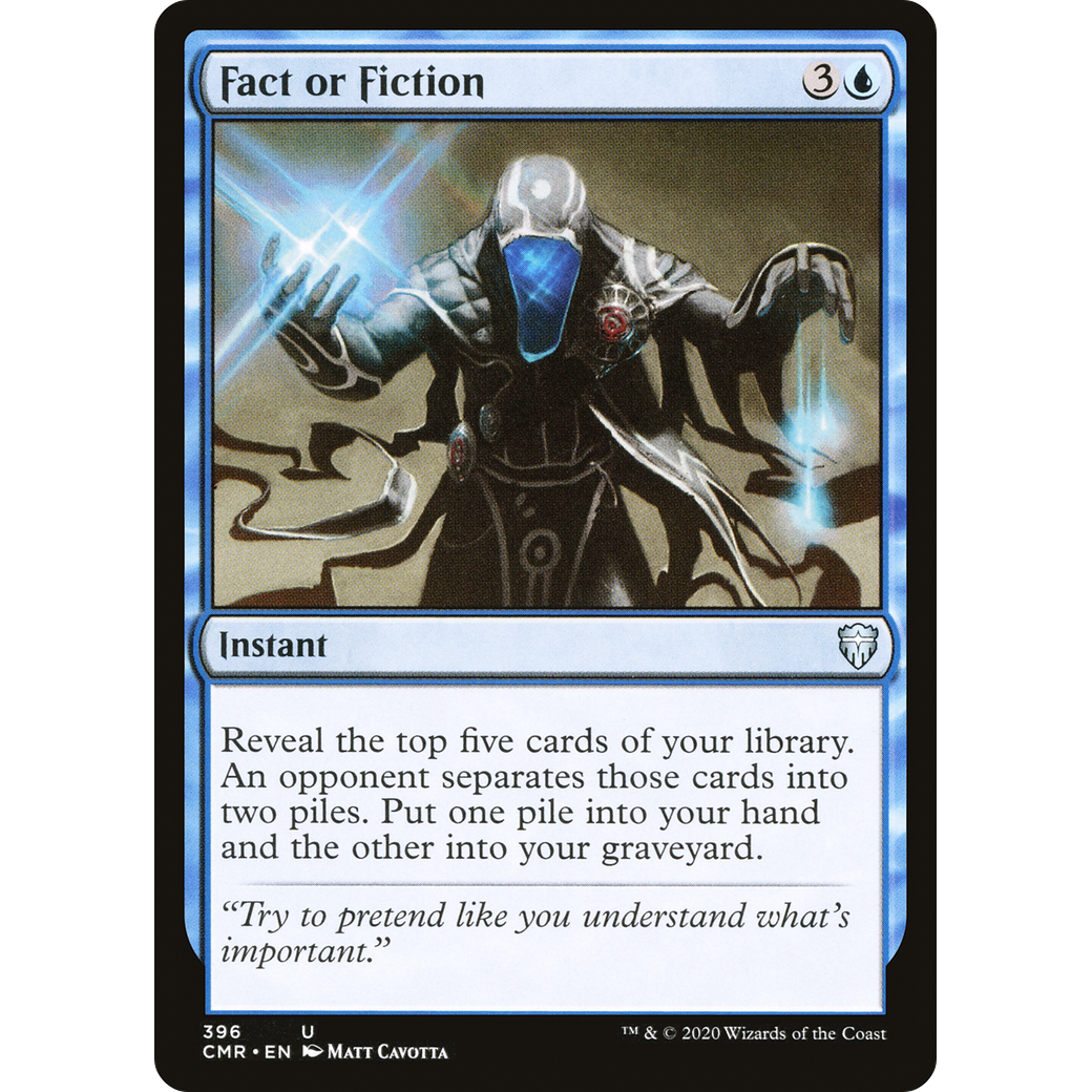 Fact or Fiction (CMR-396) - Commander Legends