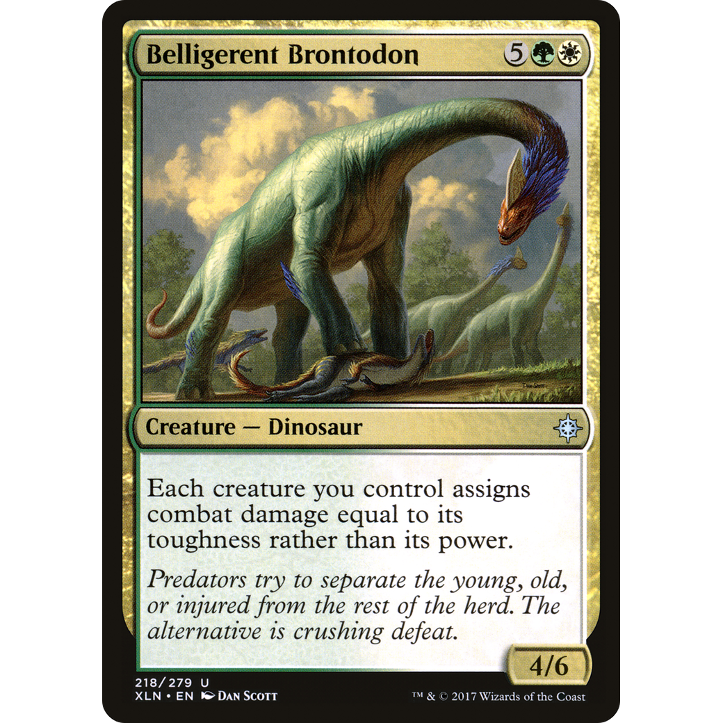 Belligerent Brontodon (XLN-218) - Ixalan