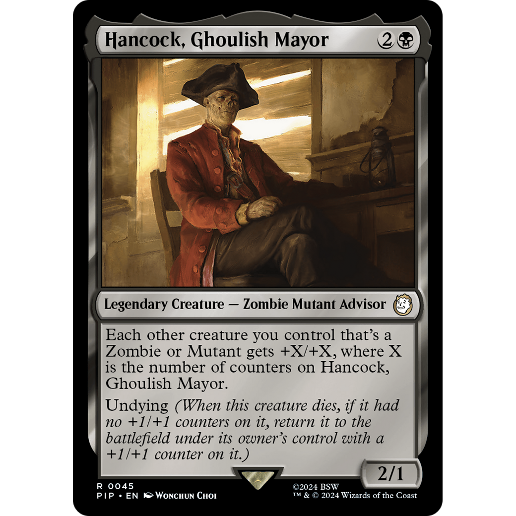 Hancock, Ghoulish Mayor (PIP-045) - Fallout Foil