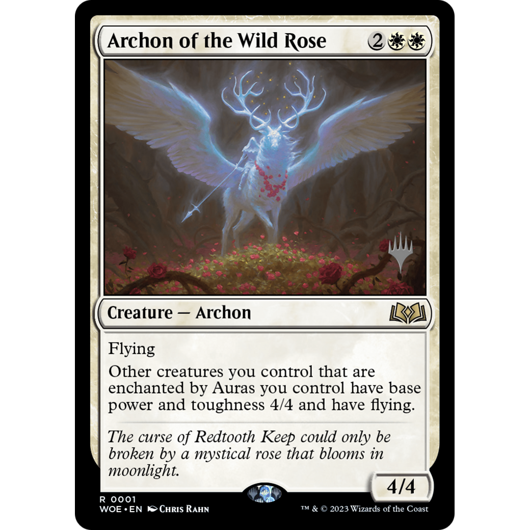Archon of the Wild Rose (PPWOE-01P) - Wilds of Eldraine Promos