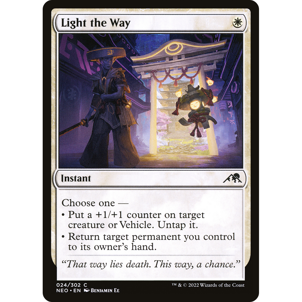 Light the Way (NEO-024) - Kamigawa: Neon Dynasty Foil