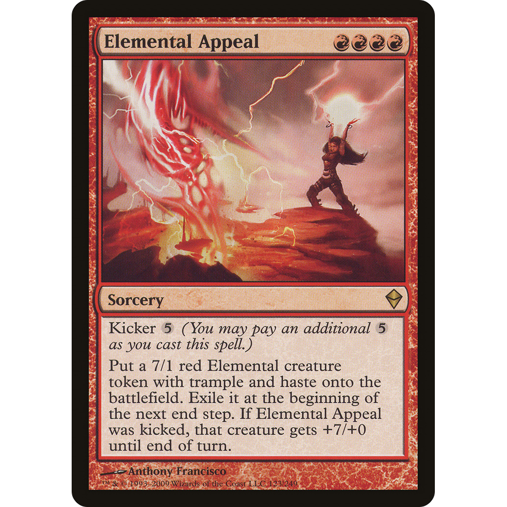 Elemental Appeal (ZEN-123) - Zendikar Foil
