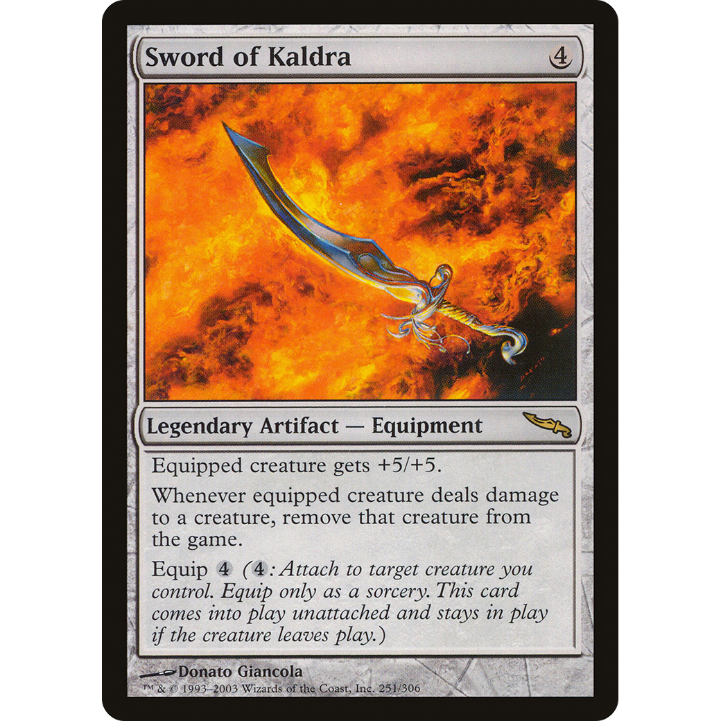 Sword of Kaldra (MRD-251) - Mirrodin Foil