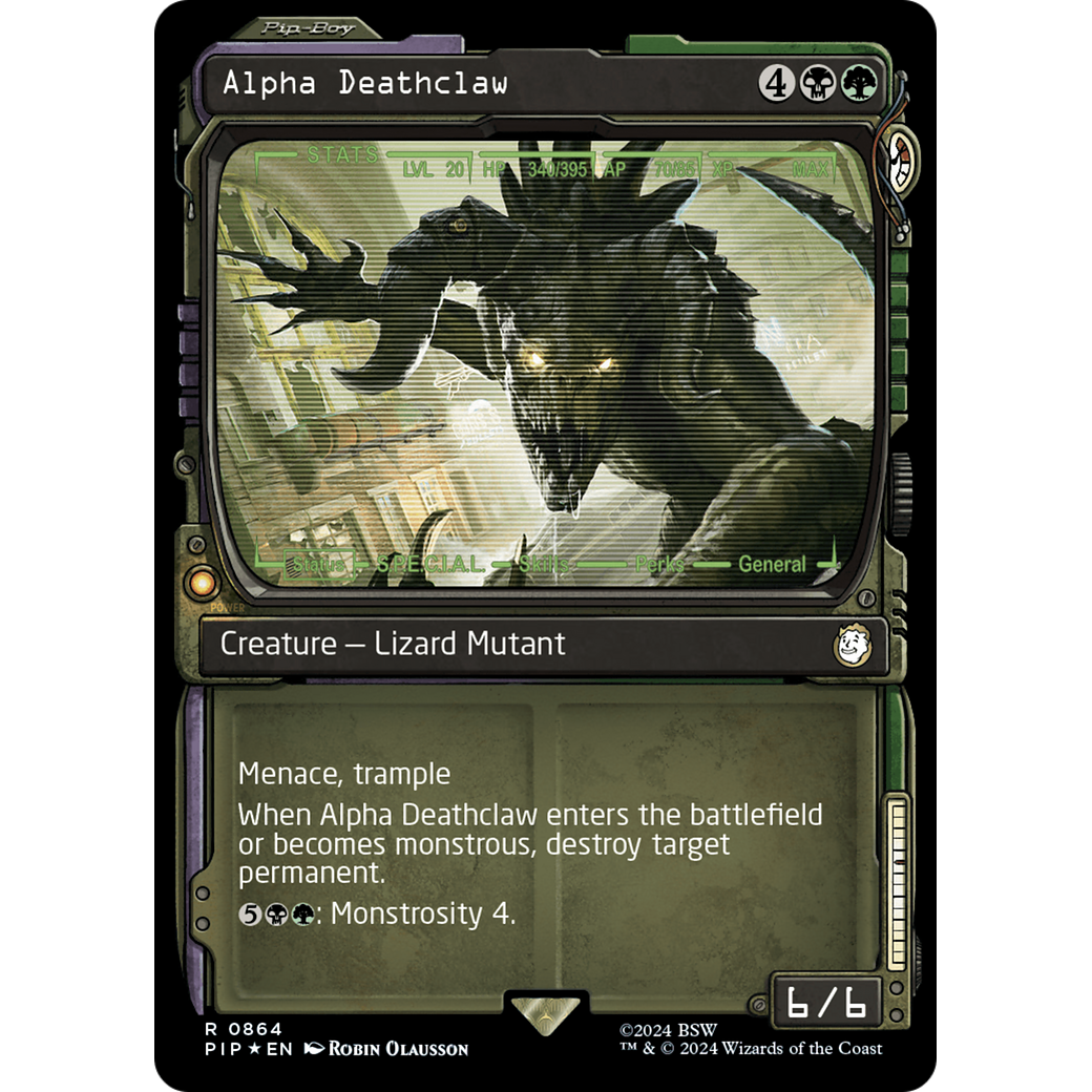 Alpha Deathclaw (PIP-864) - Fallout: (Showcase) Foil