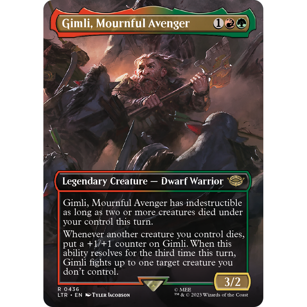 Gimli, Mournful Avenger (LTR-436) - The Lord of the Rings: Tales of Middle-earth (Borderless)