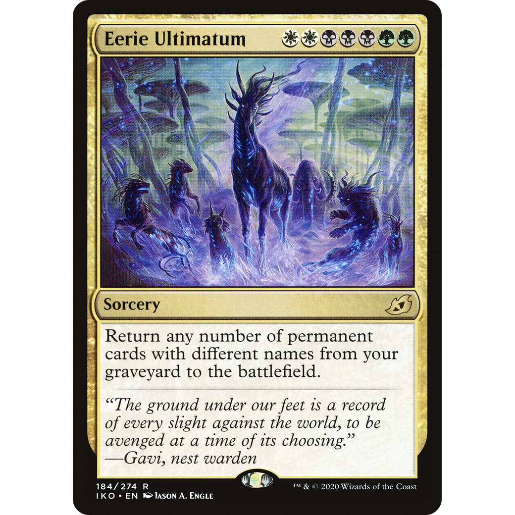 Eerie Ultimatum (IKO-184) - Ikoria: Lair of Behemoths Foil