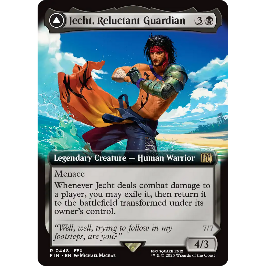Jecht, Reluctant Guardian // Braska's Final Aeon (FIN-448) - FINAL FANTASY: (enchantment, Extended Art)