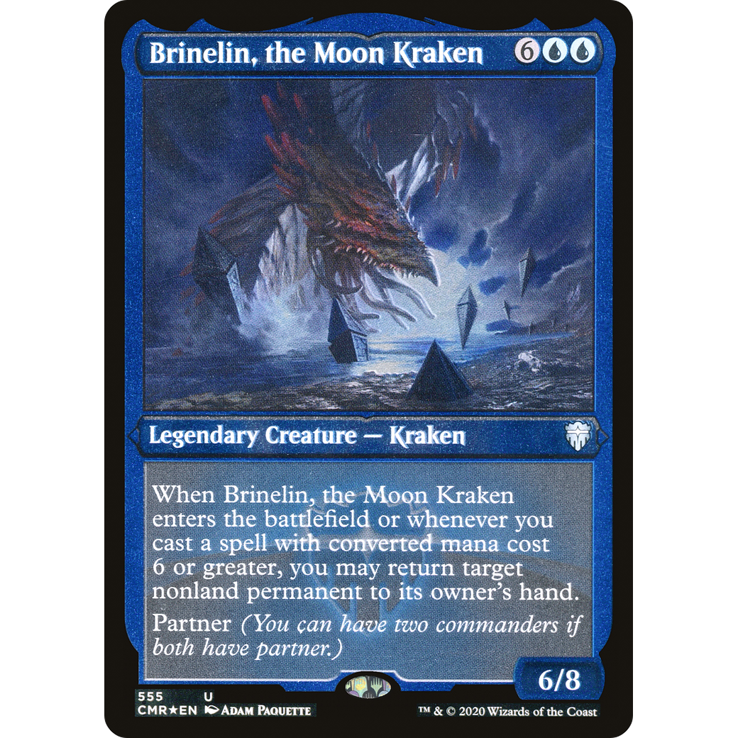 Brinelin, the Moon Kraken (Foil Etched) (CMR-555) - Commander Legends Foil