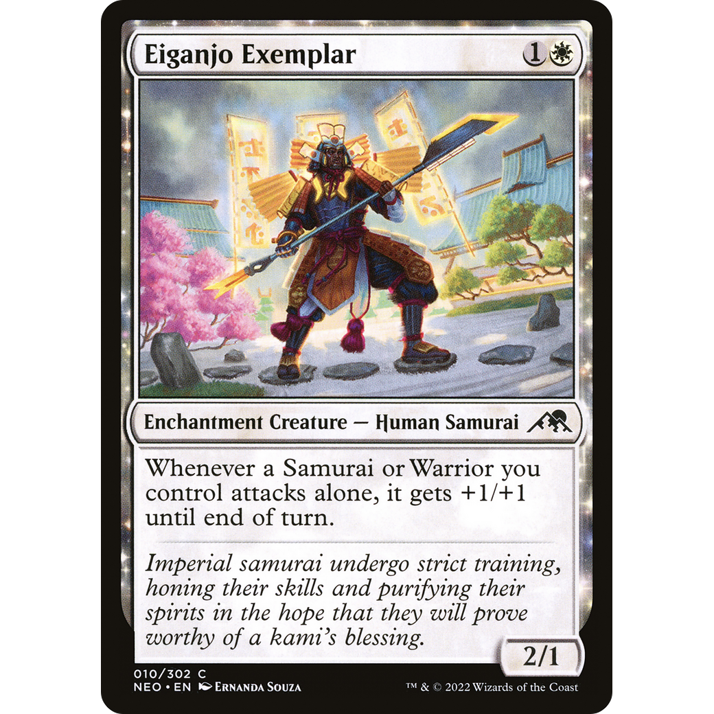 Eiganjo Exemplar (NEO-010) - Kamigawa: Neon Dynasty: (enchantment) Foil