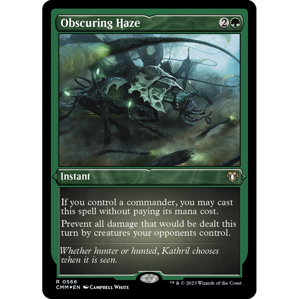 Obscuring Haze (CMM-566) - Commander Masters Etched Foil
