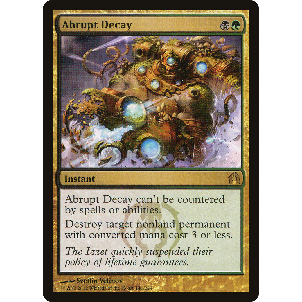 Abrupt Decay (RTR-141) - Return to Ravnica Foil