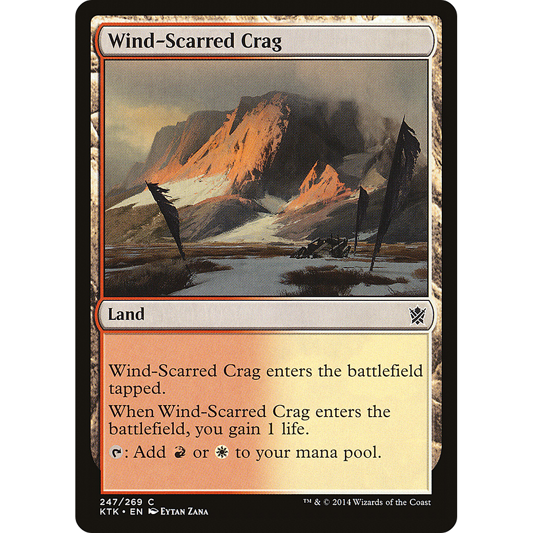 Wind-Scarred Crag (KTK-247) - Khans of Tarkir Foil