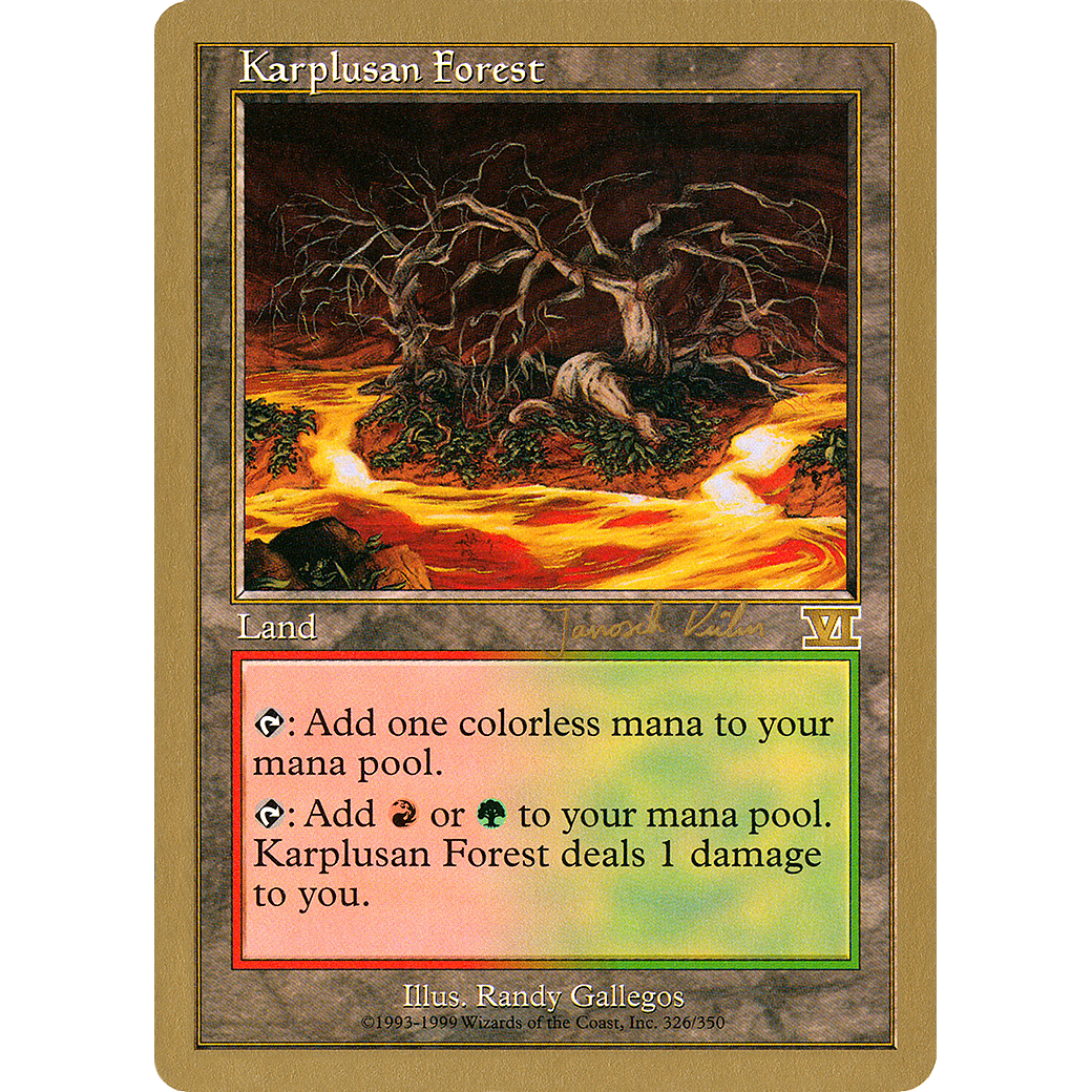 Karplusan Forest - 2000 Janosch Kuhn (6ED) (WCD-) - World Championship Decks 2000