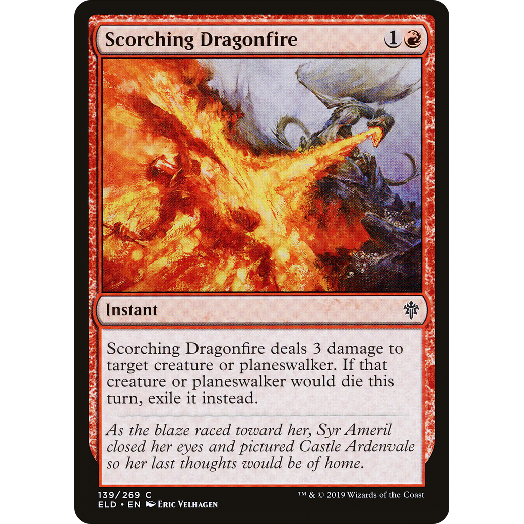 Scorching Dragonfire (ELD-139) - Throne of Eldraine Foil