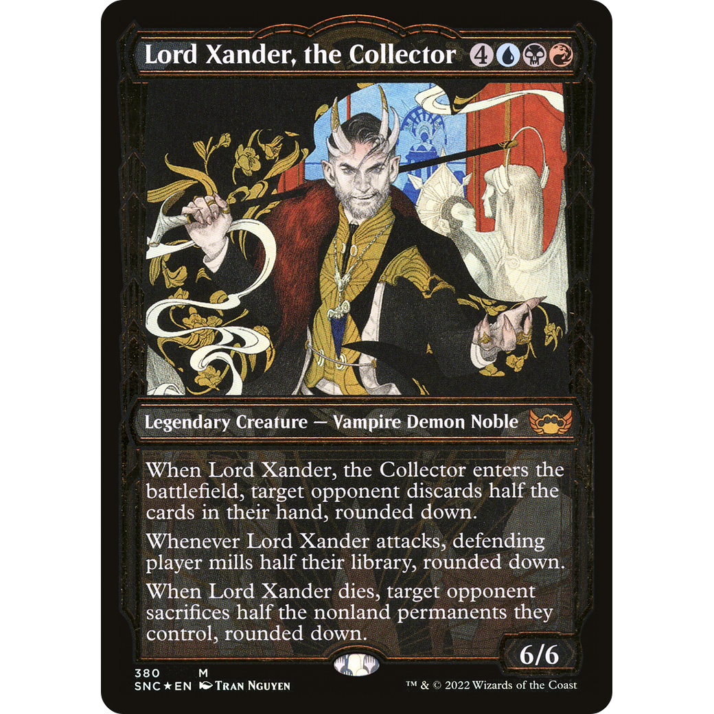 Lord Xander, the Collector (Gilded Foil) (SNC-380) - Streets of New Capenna: (Showcase) Foil