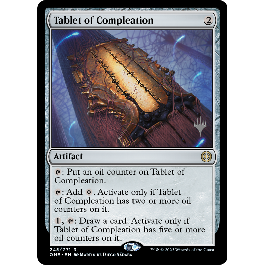 Tablet of Compleation (PPONE-245P) - Phyrexia: All Will Be One Promos Foil