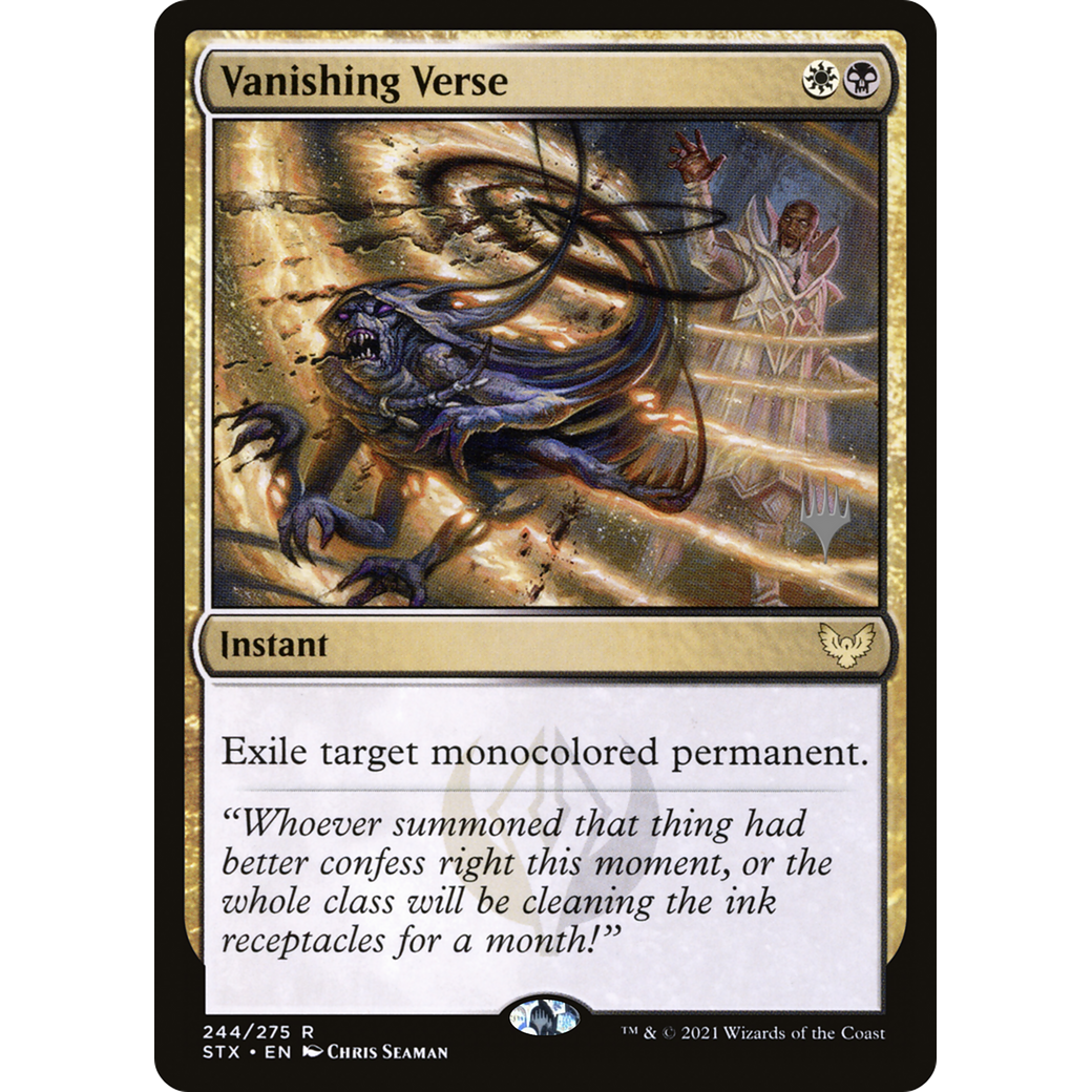 Vanishing Verse (PPSTX-244) - Strixhaven: School of Mages Promos Foil