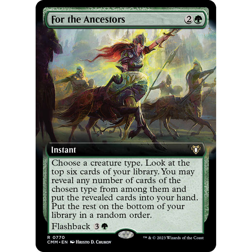 For the Ancestors (CMM-770) - Commander Masters: (Extended Art) Foil