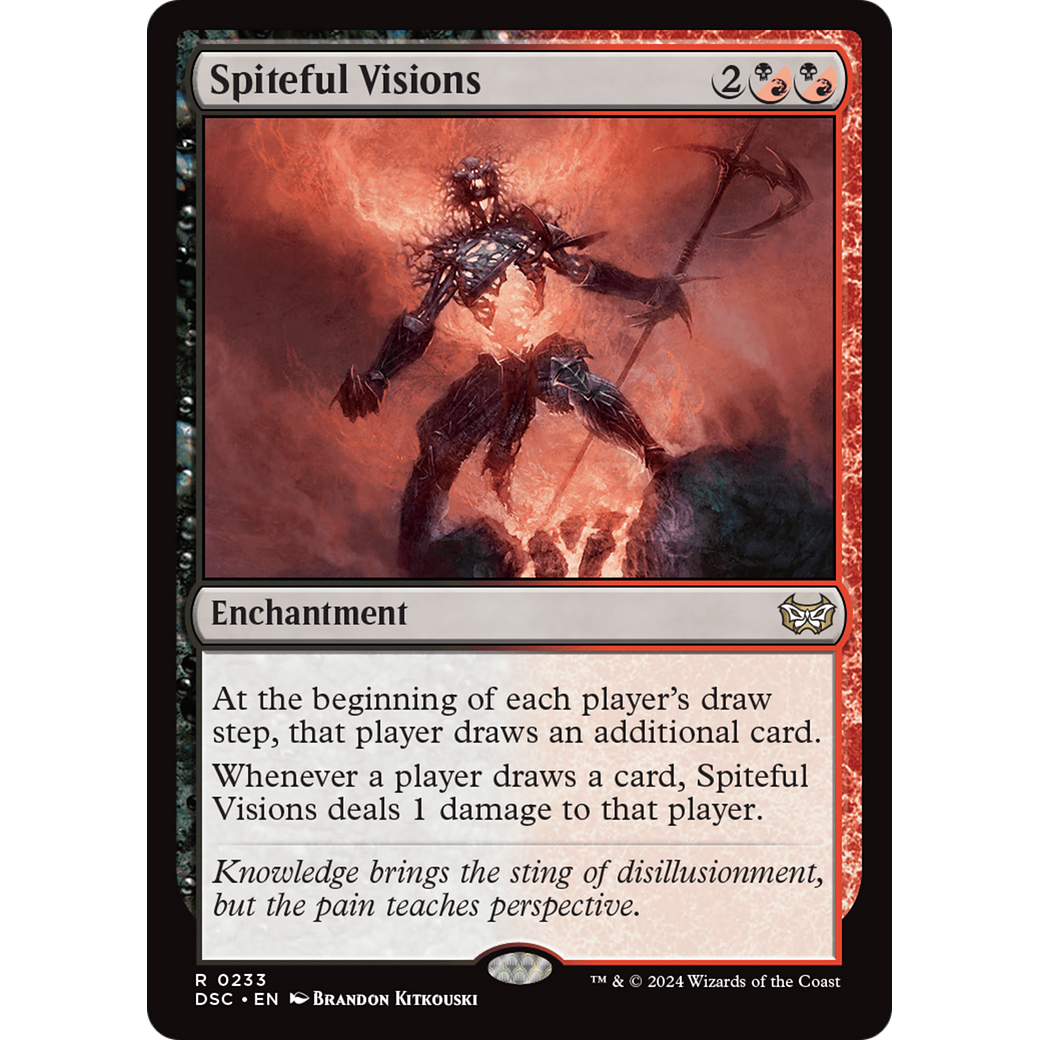 Spiteful Visions (DSC-233) - Duskmourn: House of Horror Commander