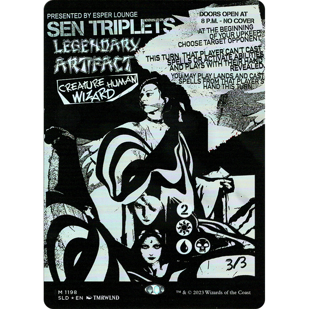 Sen Triplets (SLD-1198) - Secret Lair Drop (Borderless) Foil