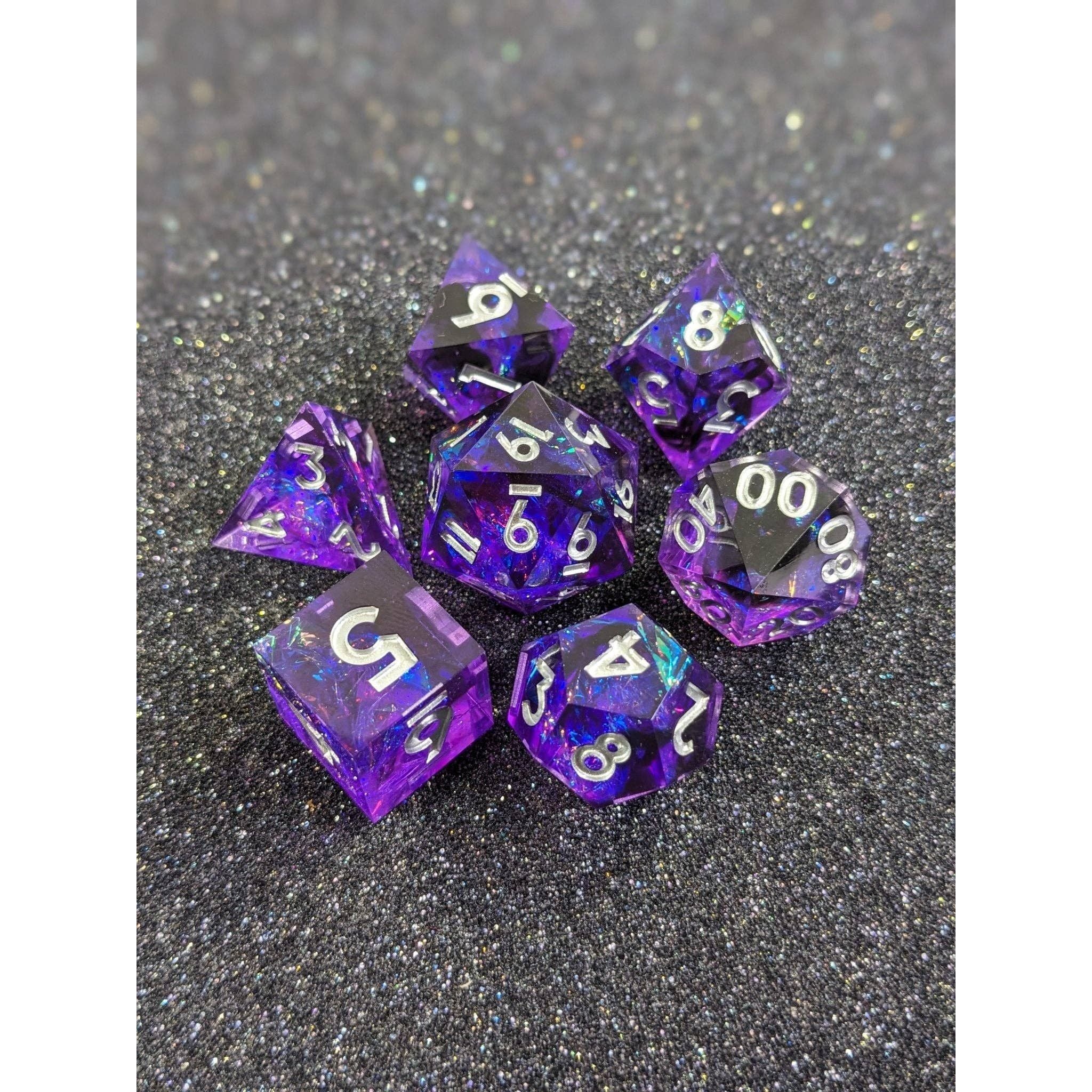Mystic Nebula - 7 Piece Luxury D&D Dice Set