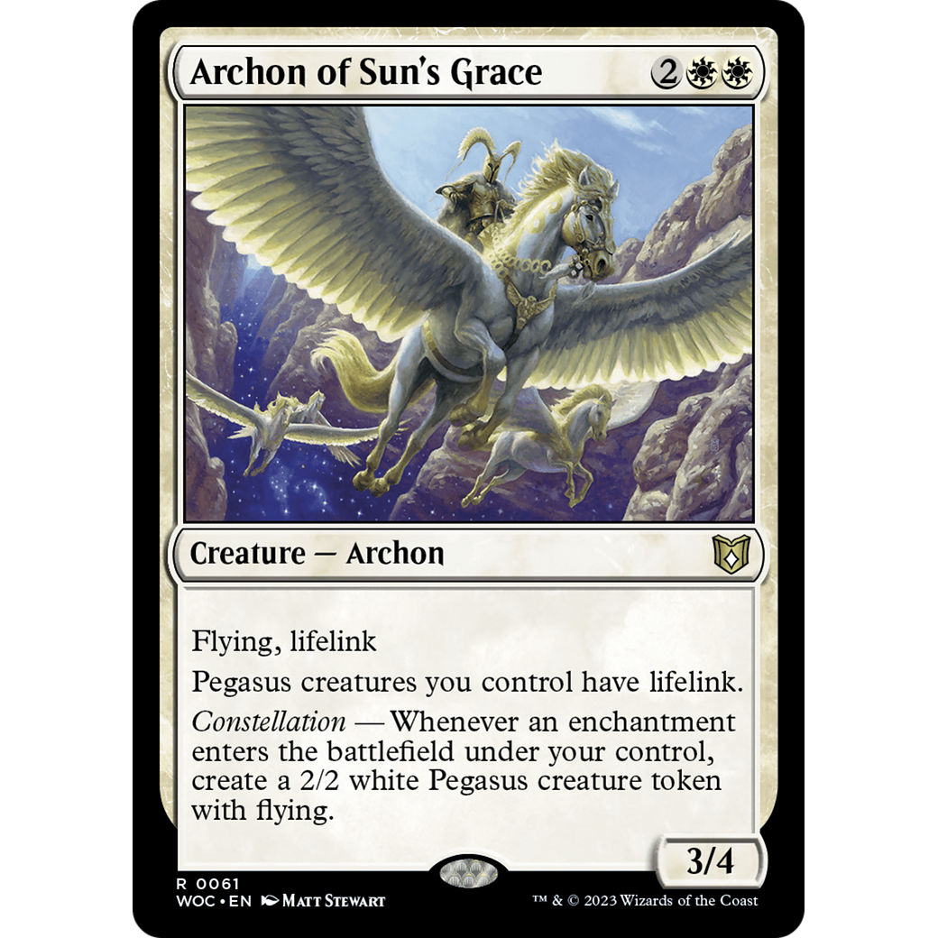 Archon of Sun's Grace (WOC-061) - Wilds of Eldraine Commander