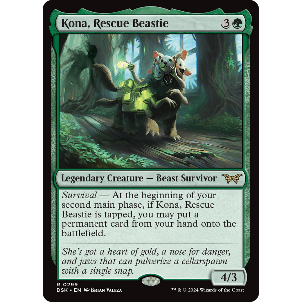 Kona, Rescue Beastie (DSK-299) - Duskmourn: House of Horror