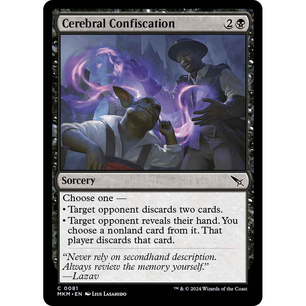 Cerebral Confiscation (MKM-081) - Murders at Karlov Manor Foil