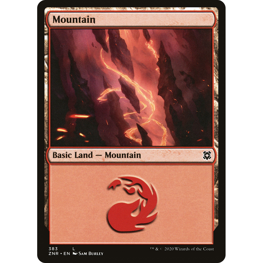 Mountain (ZNR-383) - Zendikar Rising Foil