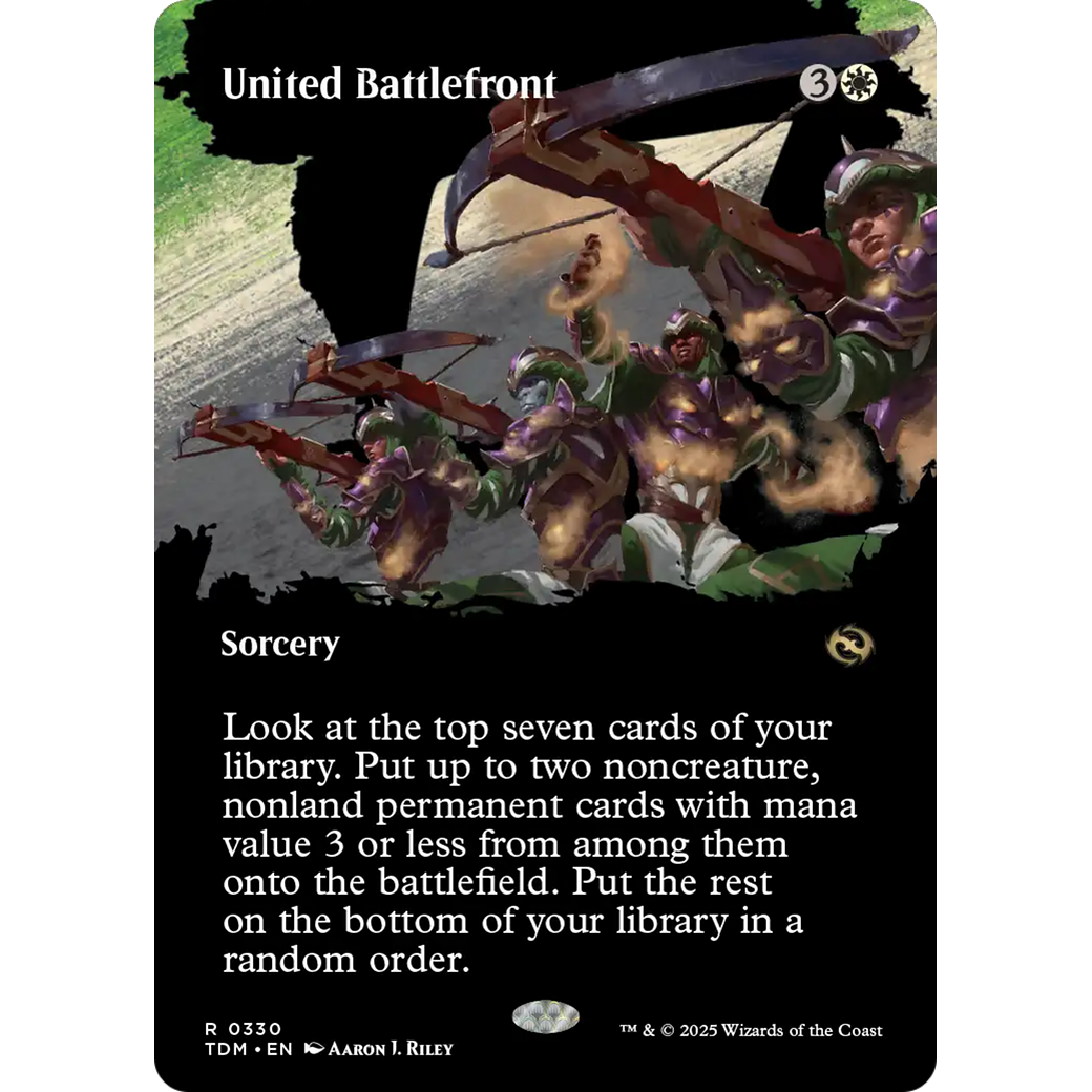 United Battlefront (TDM-330) - Tarkir: Dragonstorm: (Showcase) (Borderless) Foil