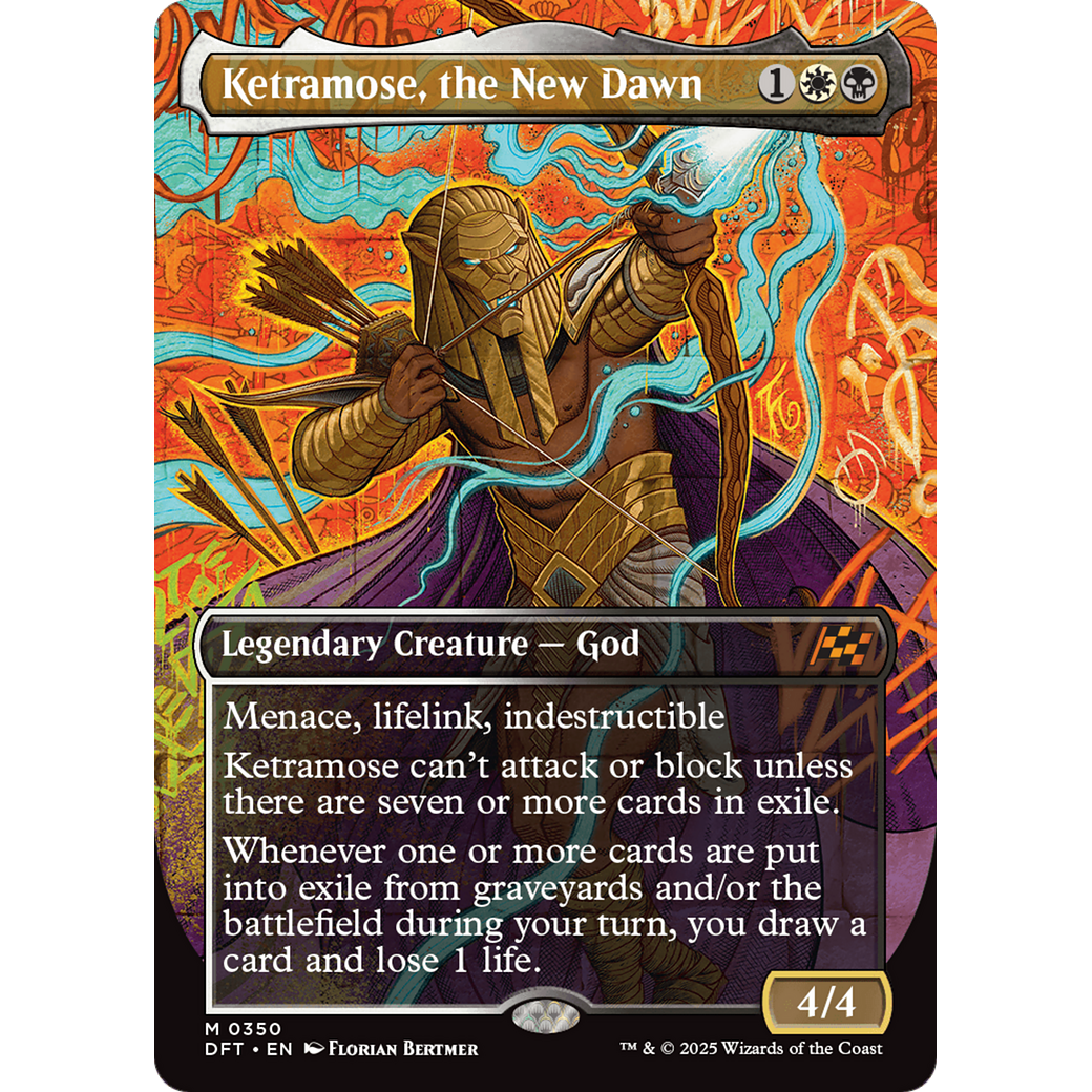 Ketramose, the New Dawn (DFT-350) - Aetherdrift (Borderless) Foil
