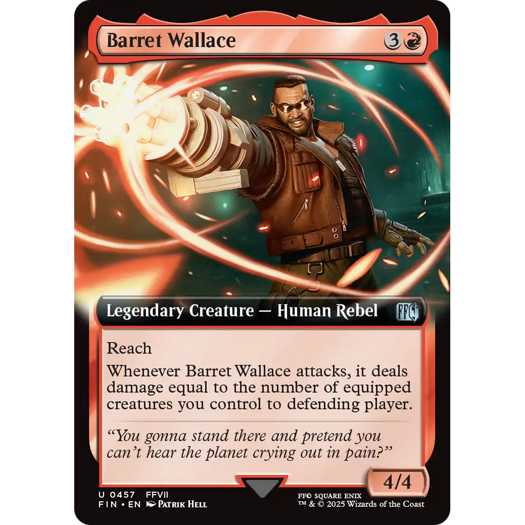 Barret Wallace (FIN-457) - FINAL FANTASY: (Extended Art) Foil