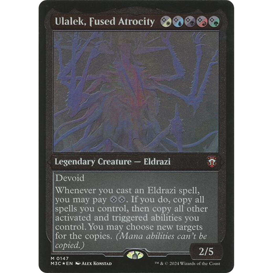 Ulalek, Fused Atrocity (M3C-147) - Modern Horizons 3 Commander Etched Foil