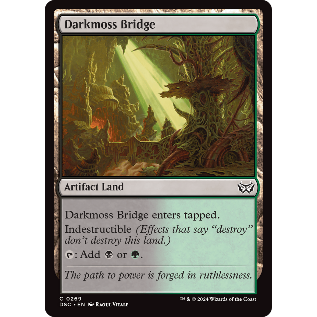 Darkmoss Bridge (DSC-269) - Duskmourn: House of Horror Commander