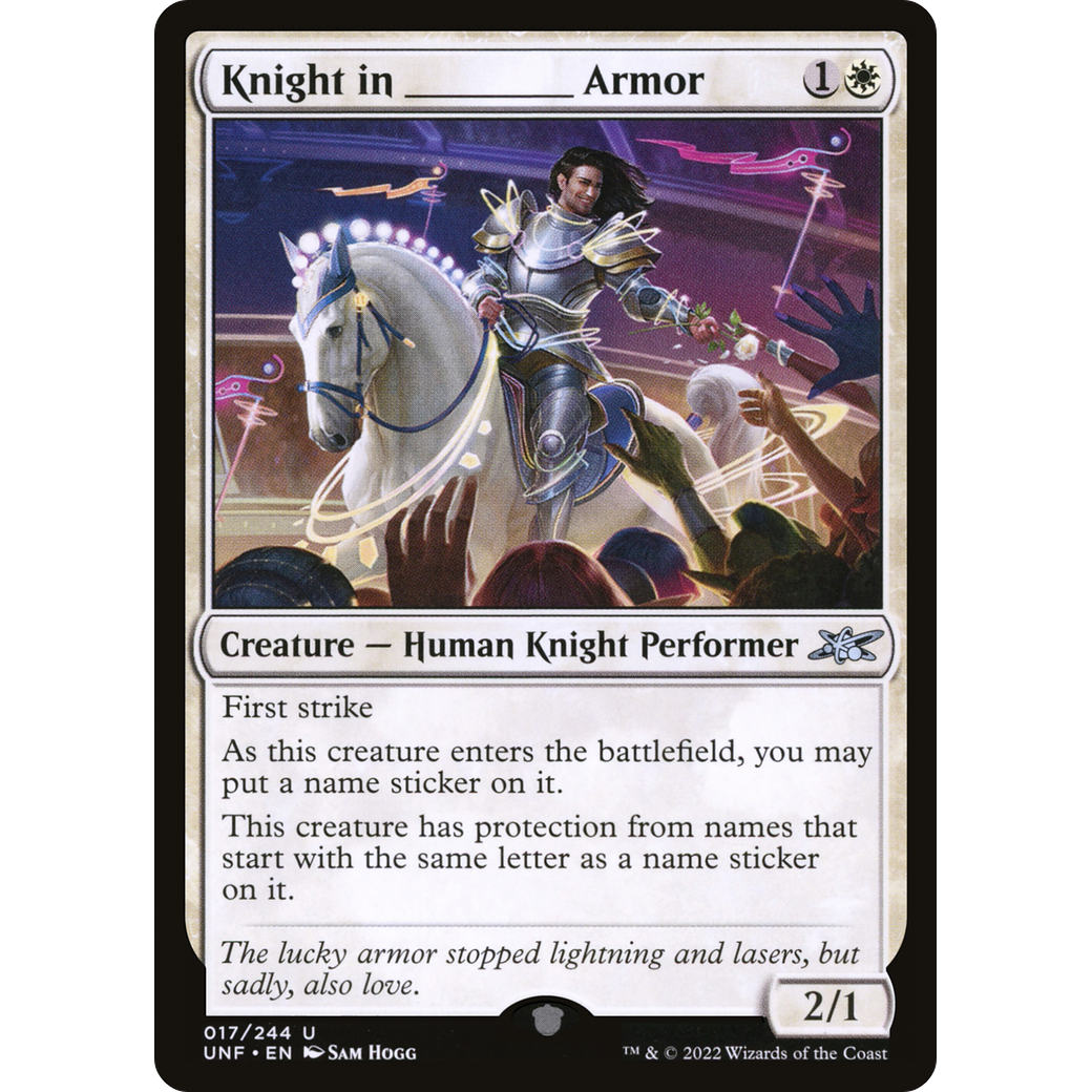 Knight in _______ Armor (UNF-017) - Unfinity Foil