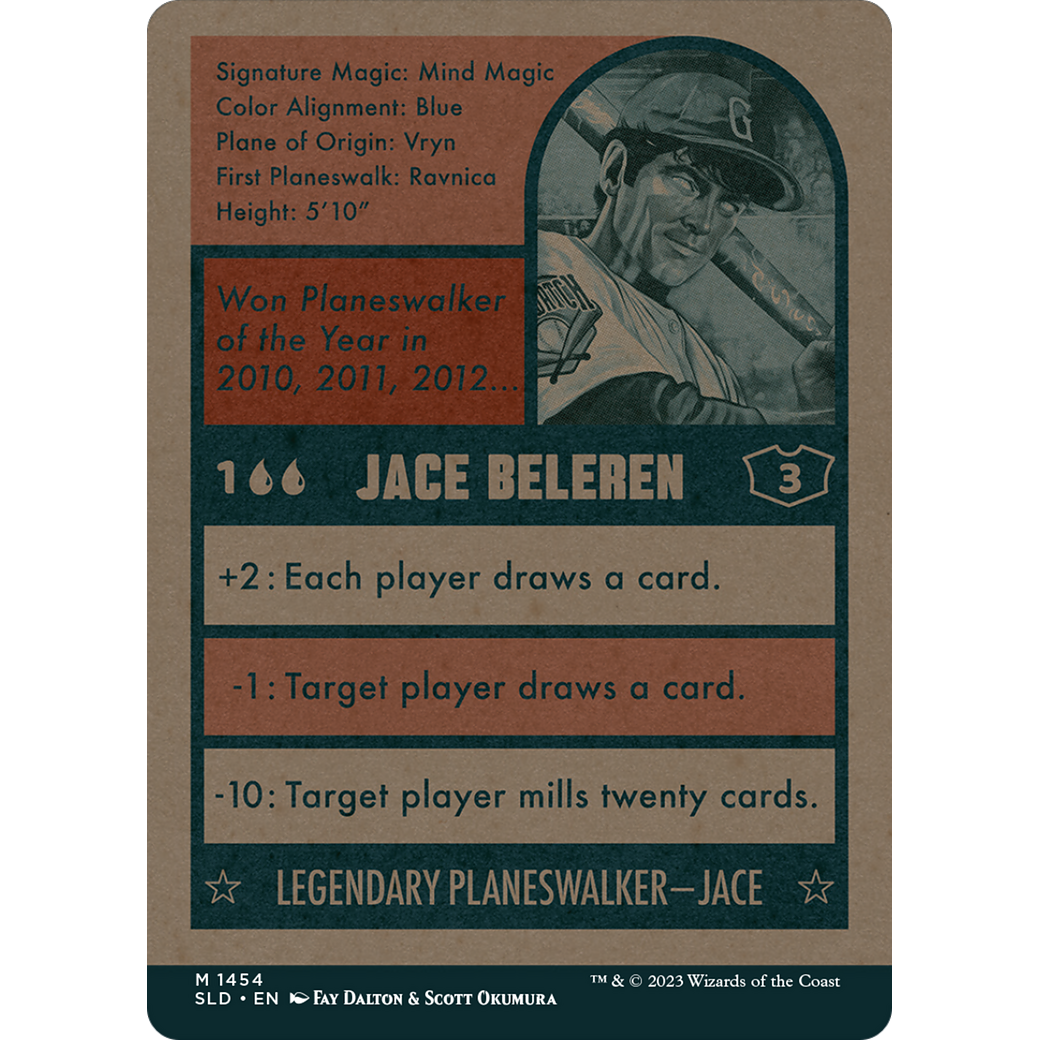 Jace Beleren (1454) (SLD-1454) - Secret Lair Drop: (Full Art) (Borderless)