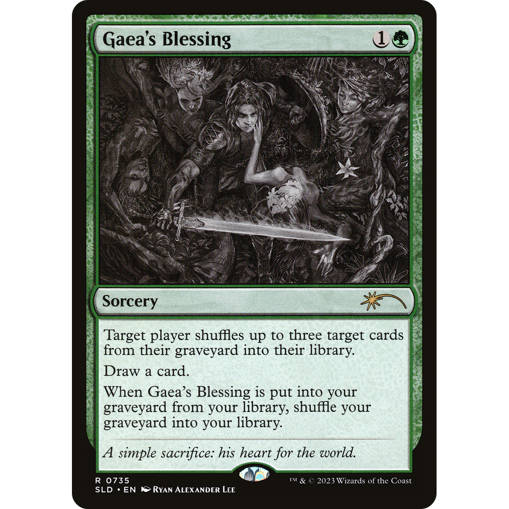 Gaea's Blessing (Sketch Showcase) (SLD-735) - Secret Lair Drop Foil