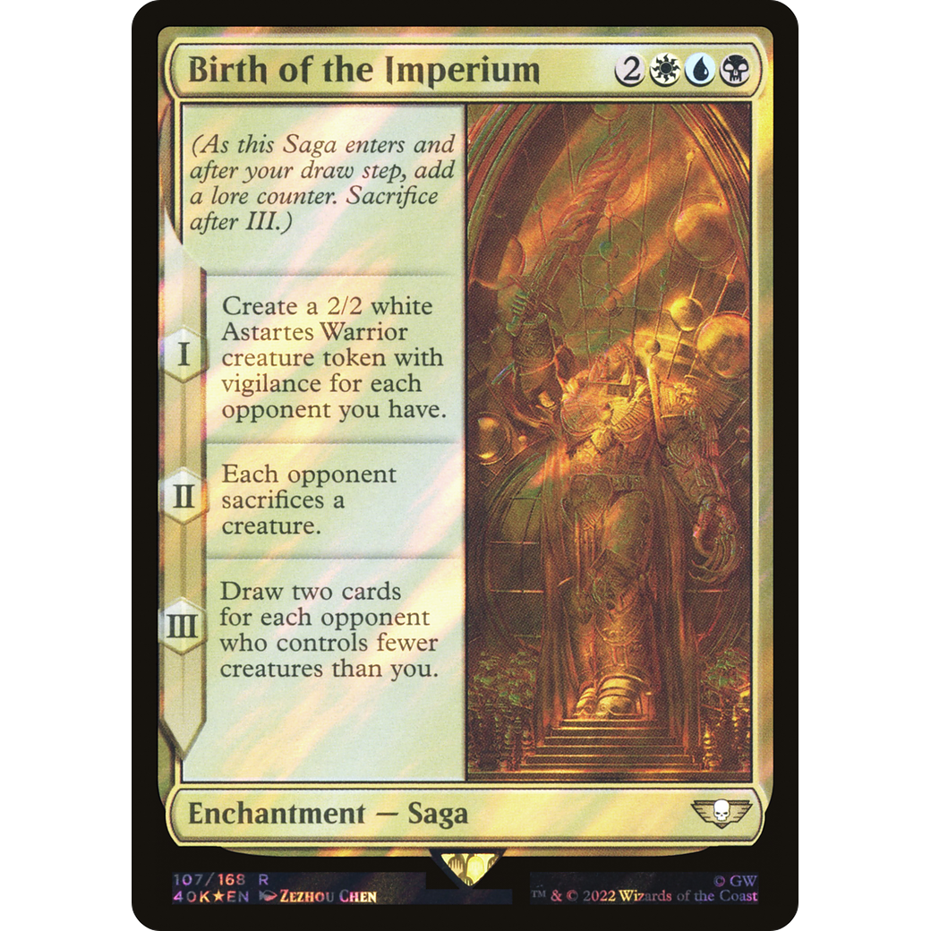Birth of the Imperium (40K-107) - Warhammer 40,000 Commander Foil
