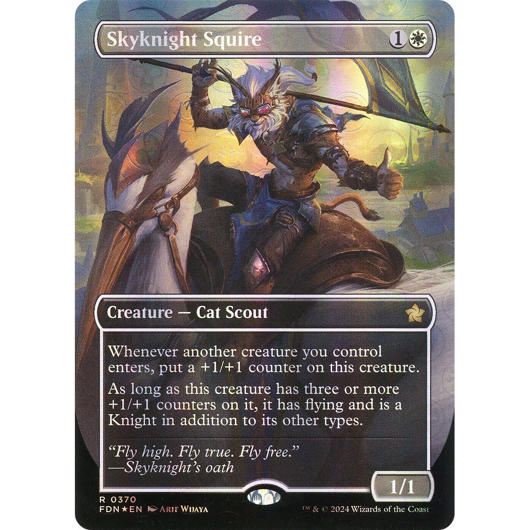 Skyknight Squire (FDN-370) - Foundations (Borderless) Foil