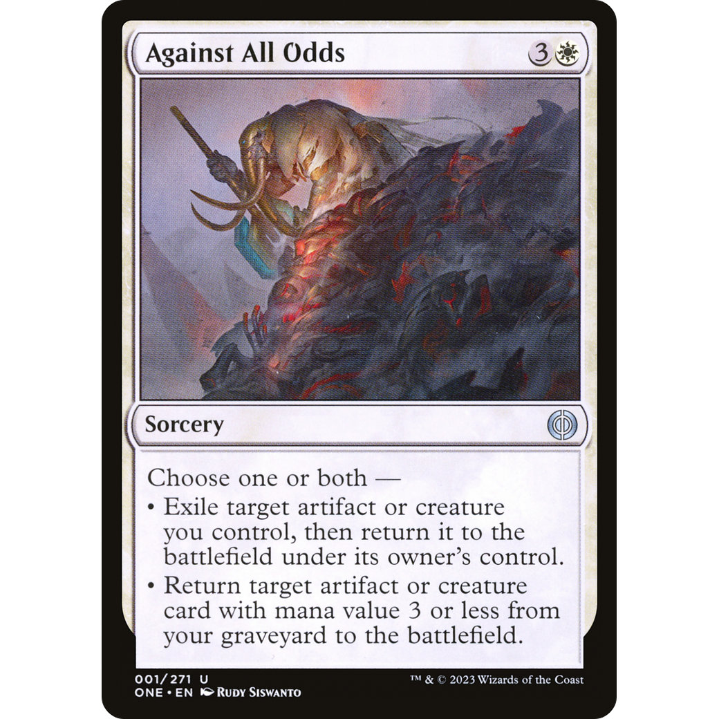 Against All Odds (ONE-001) - Phyrexia: All Will Be One Foil