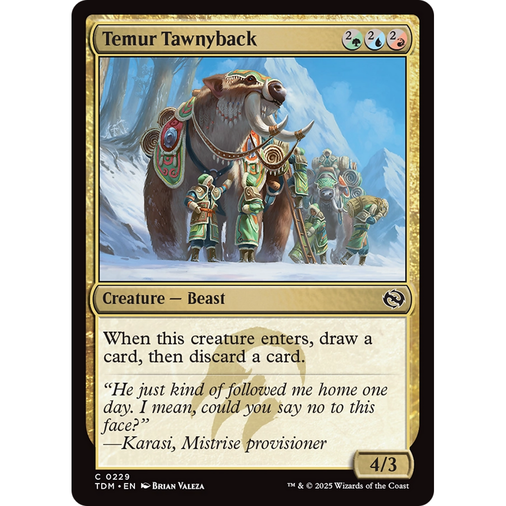 Temur Tawnyback (TDM-229) - Tarkir: Dragonstorm Foil