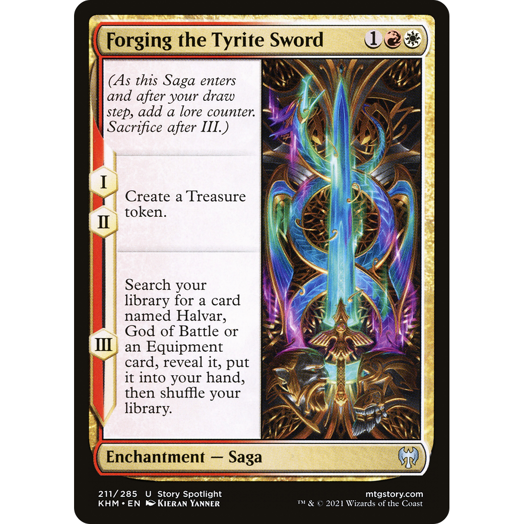 Forging the Tyrite Sword (KHM-211) - Kaldheim Foil
